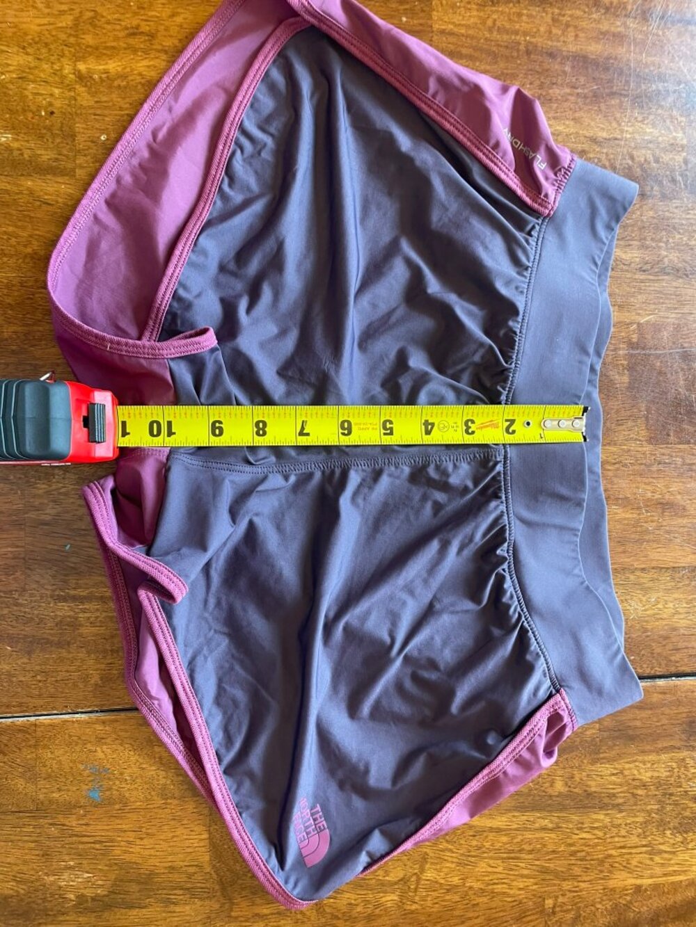 The North Face FlashDry Lined Running Shorts Purple Plum Womens M - Picture 7 of 8